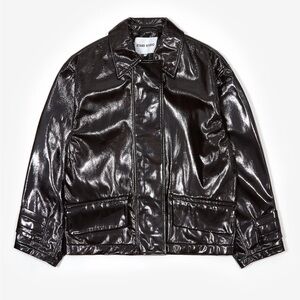 Stand Studio Patent Leather Constance Jacket NWT